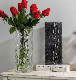 Ваза "Column" (стекло), D15,5xH18,5 см Прозрачный