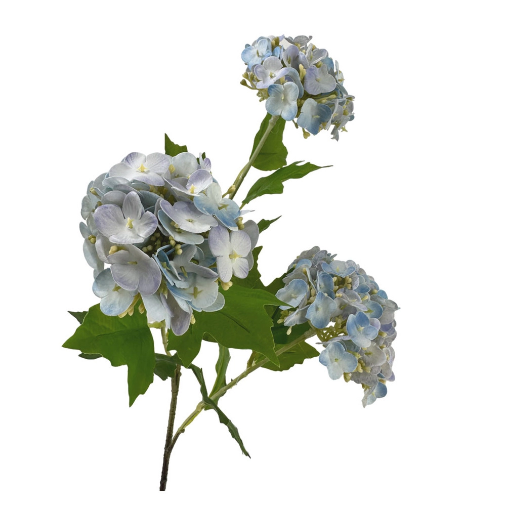 Ветка искусственная "Гортензия", H64 см Голубой