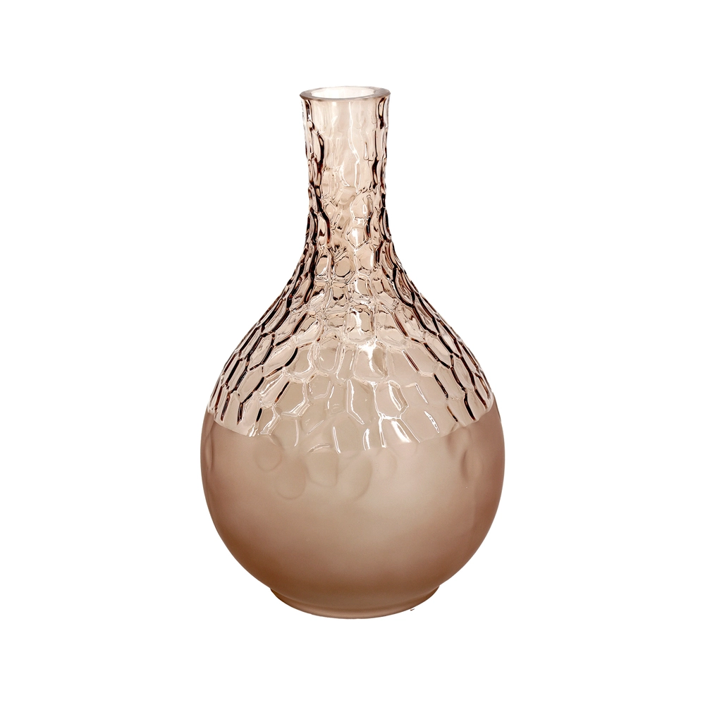 Ваза "Luxury" (стекло), D18xH28 см Коричневый