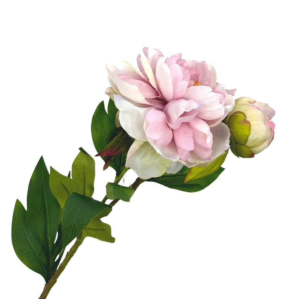 Цветок искусственный "Пион", H67 см Светло-розовый