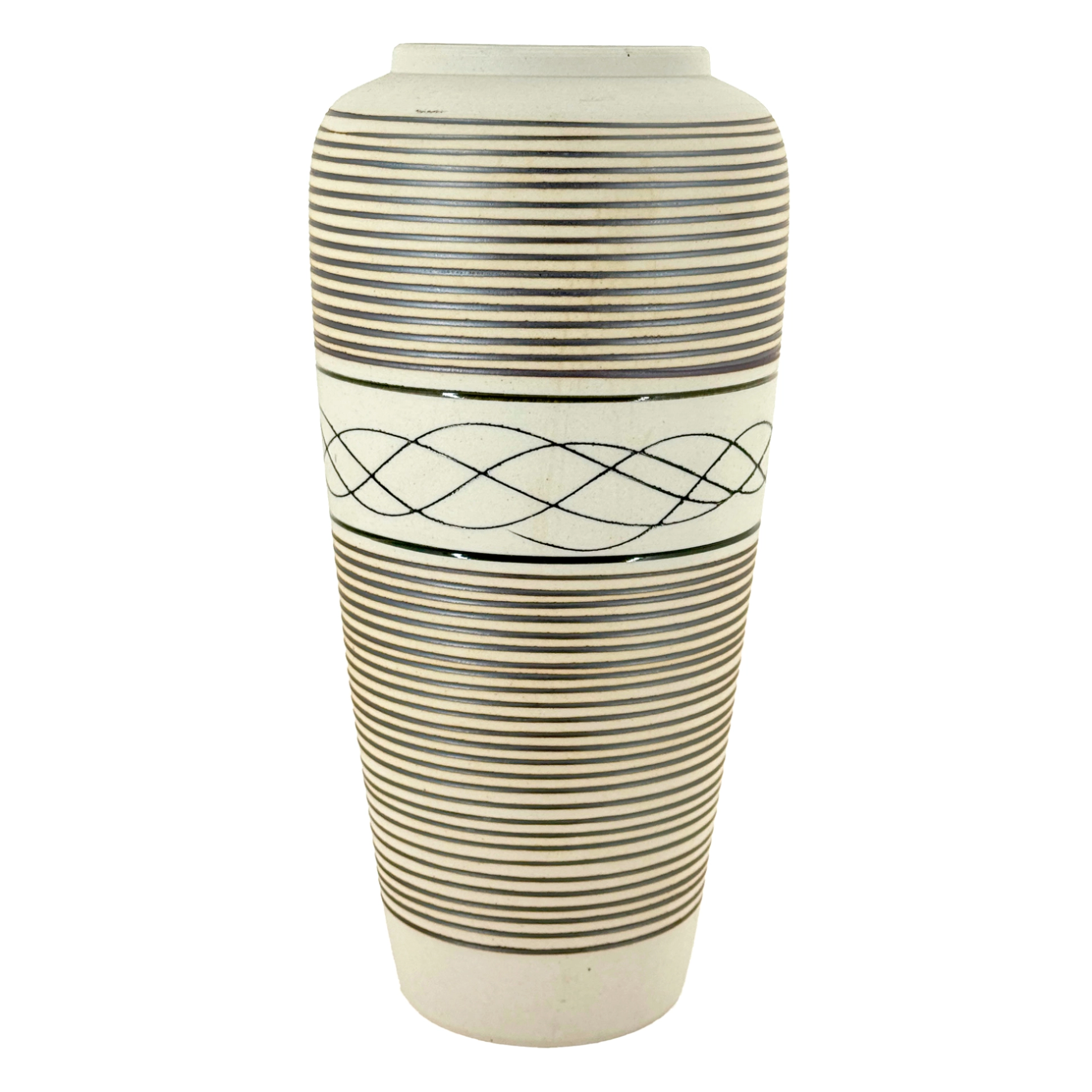 Ваза "Sinclair" (керамика), D16xH30 см Бежевый-коричневый