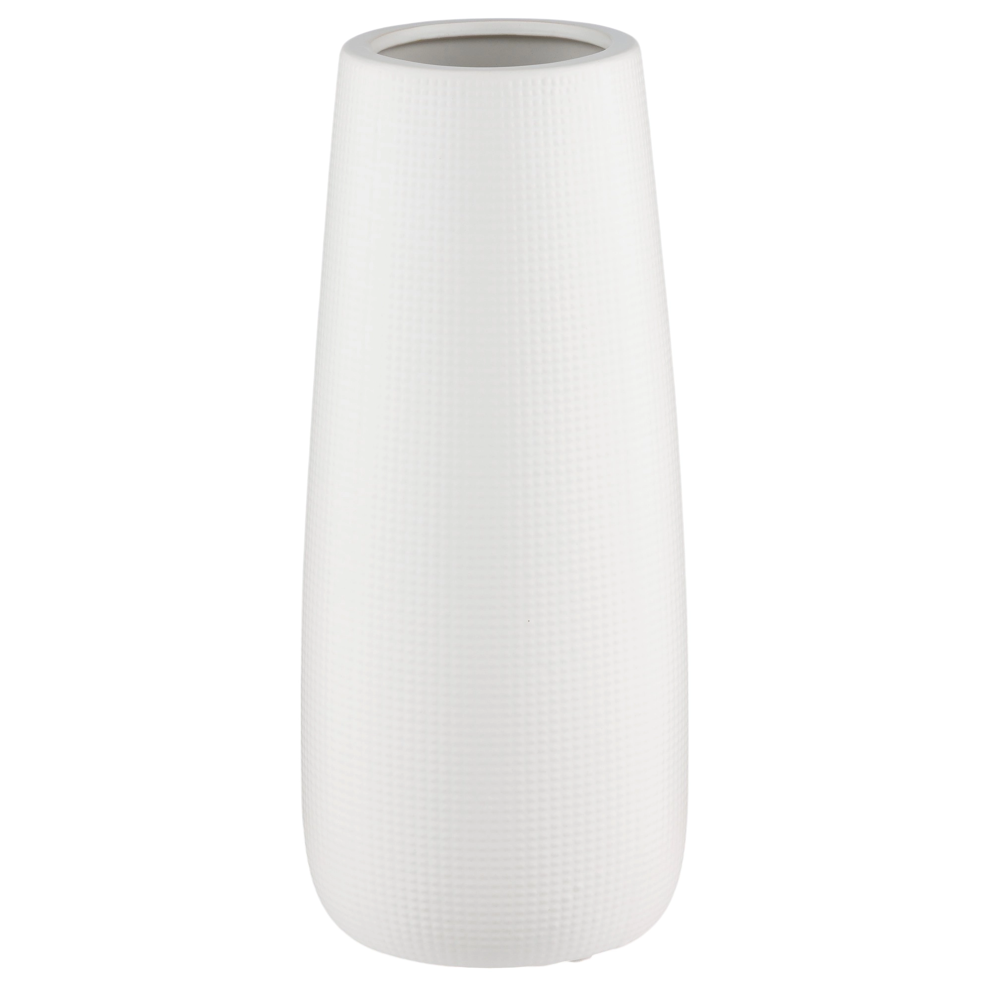 Ваза "Bella" (керамика), D9,5xH30 см Белый
