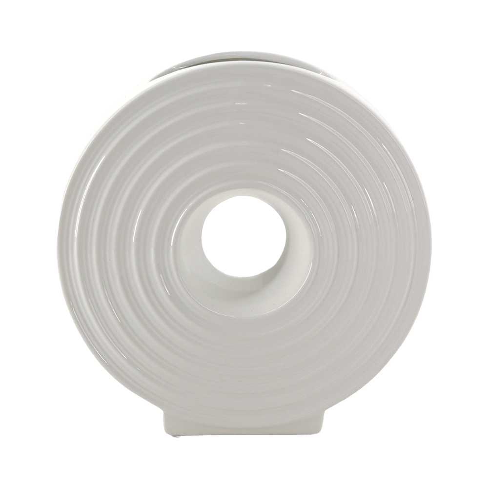 Ваза "Loop" (керамика), 19x8xH19,5 см Белый