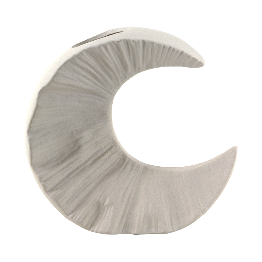 Ваза "Crescent" (керамика), 19x9,5хН18 см Белый