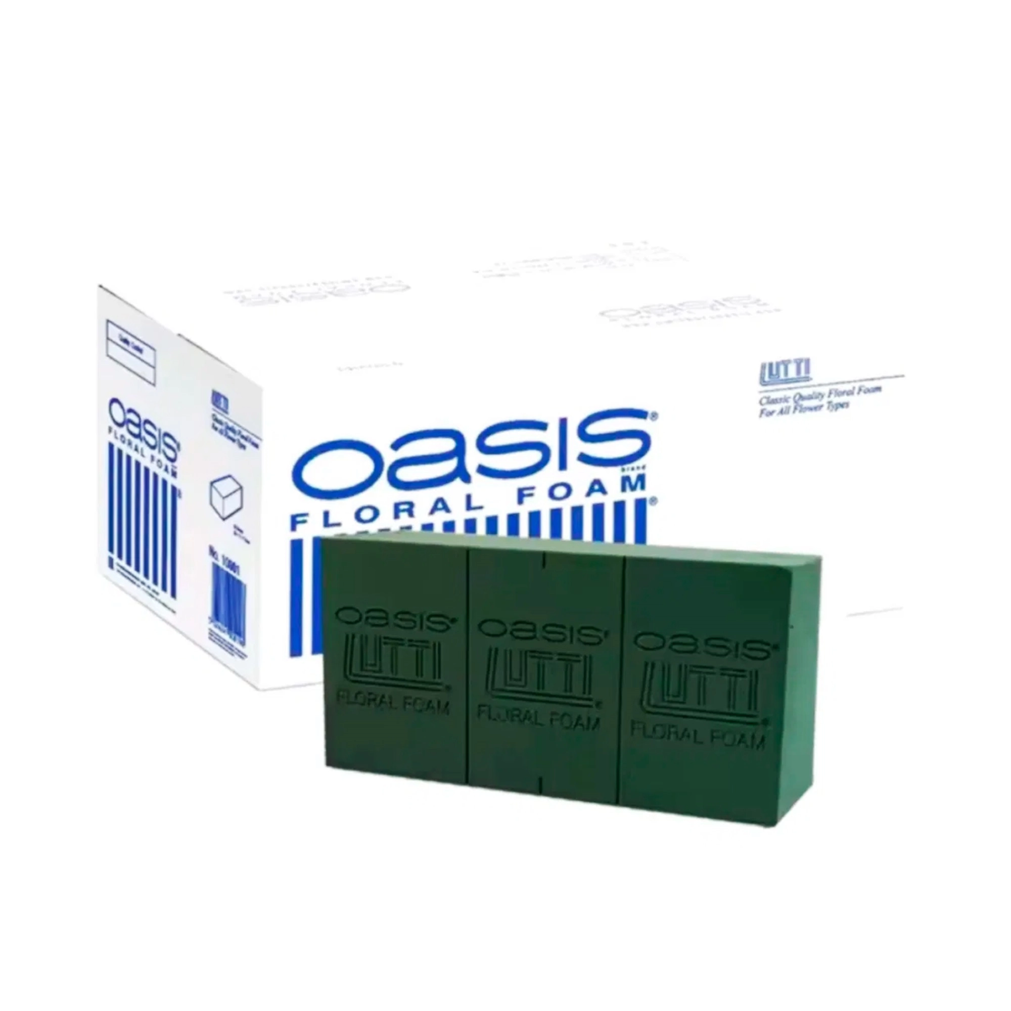 Кирпич флористический "Lutti", 23x11xH7,5 см, Oasis Зеленый