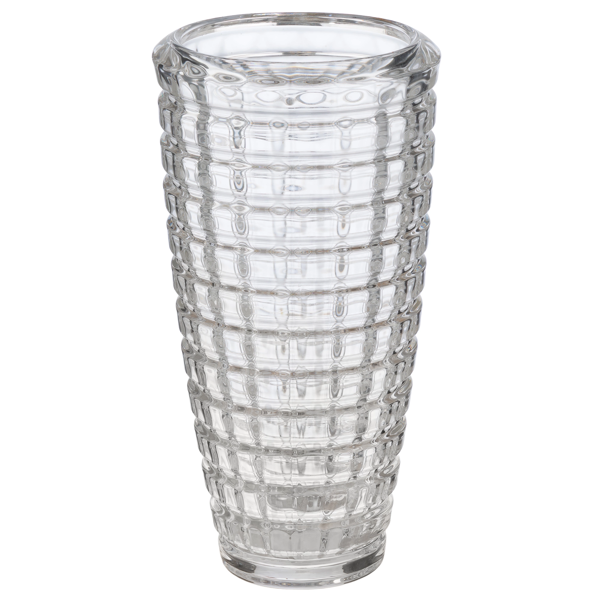 Ваза "Diamond" (стекло), D12,5xH28 см Прозрачный