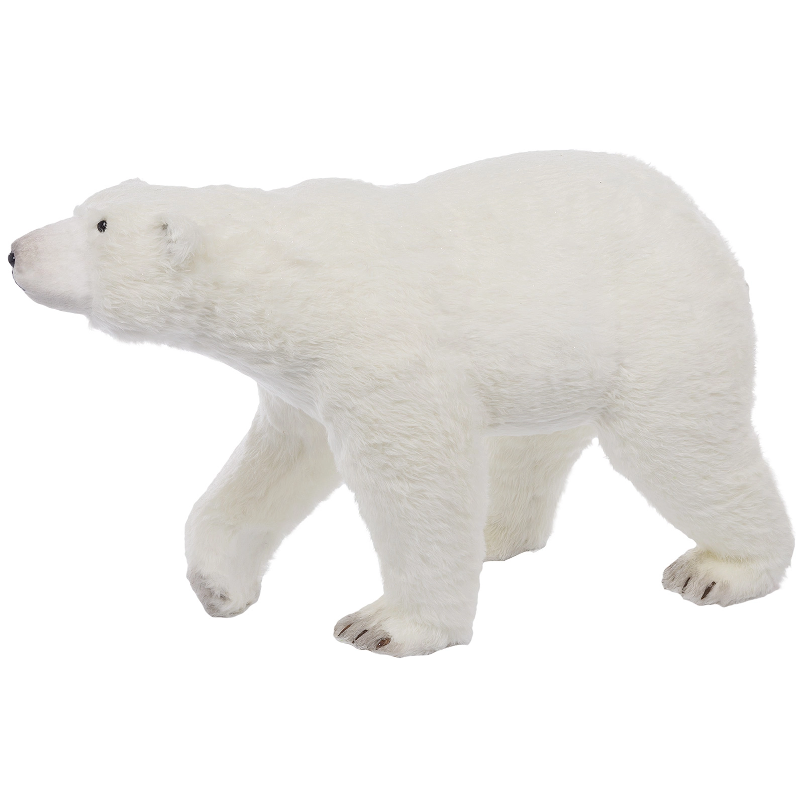 Фигура "Медведь" (иск. мех), 109x46xH64 см Белый