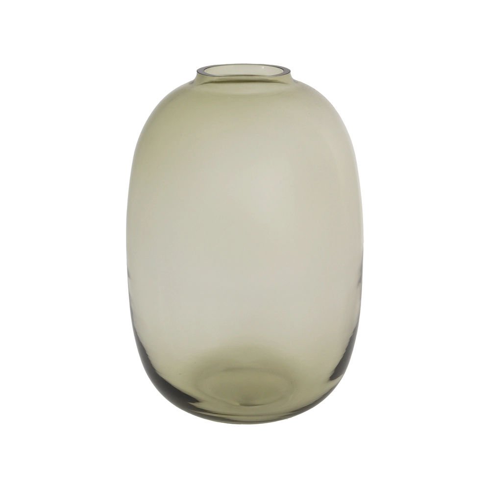 Ваза "Jar" (стекло), D18хН25 см Бежевый