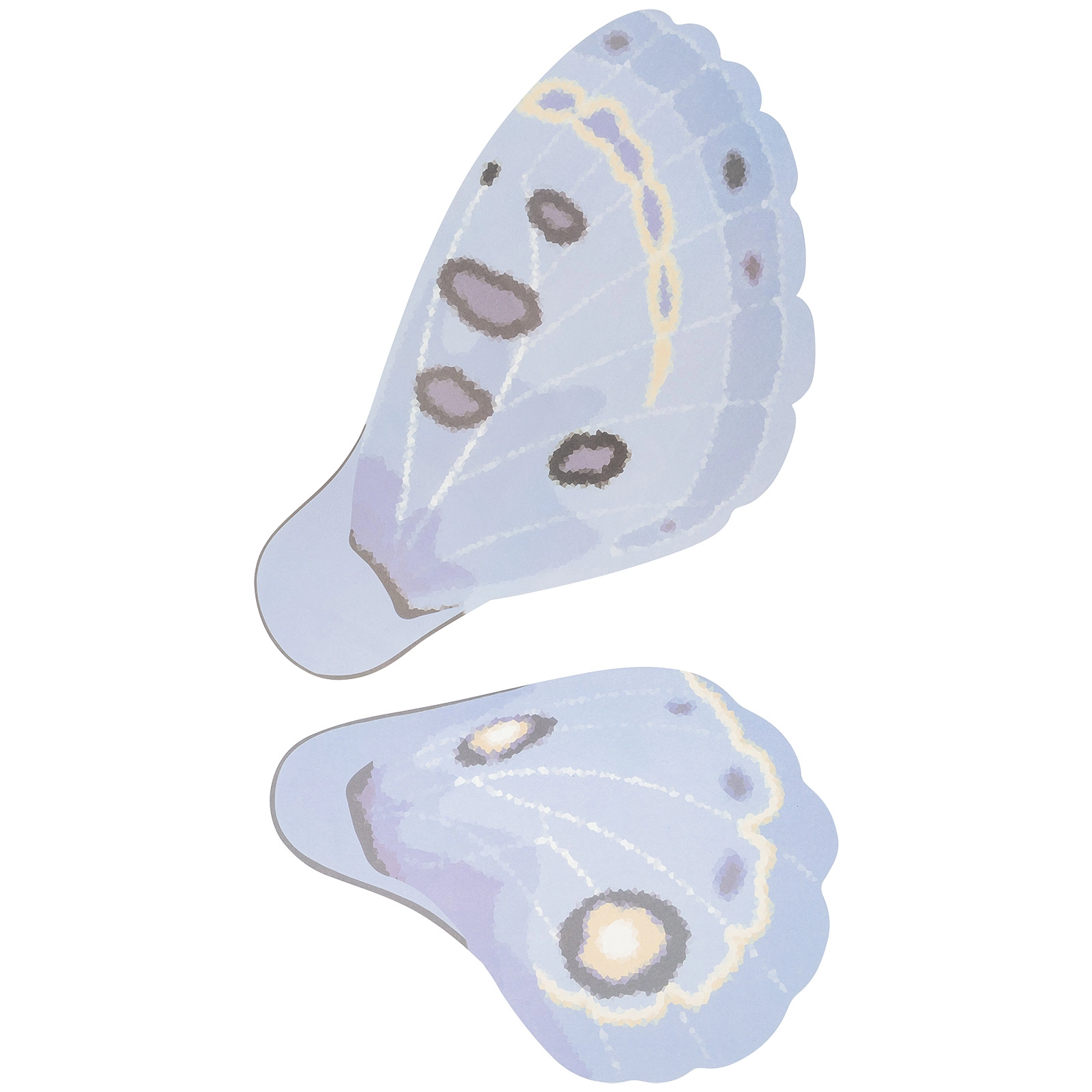 Бумага подарочная "Крылья бабочки", 50х56 см, 85 г/м2, набор (20 шт) Синий