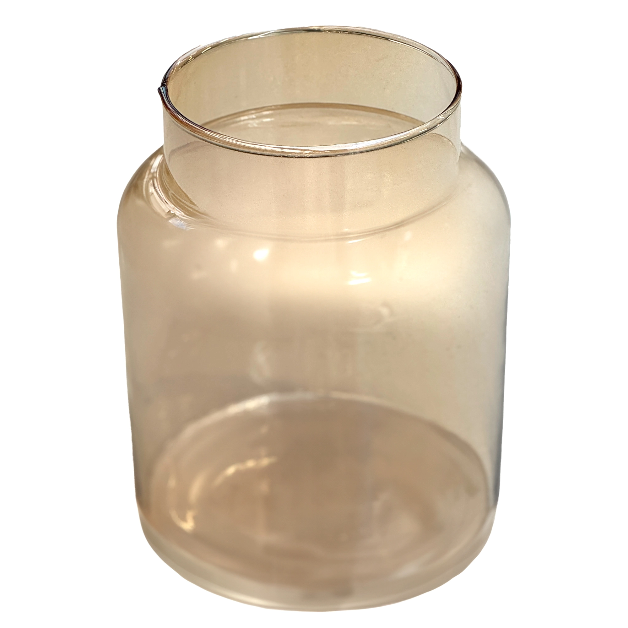 Ваза "Jar" (стекло), D15xH18,5 см Охра