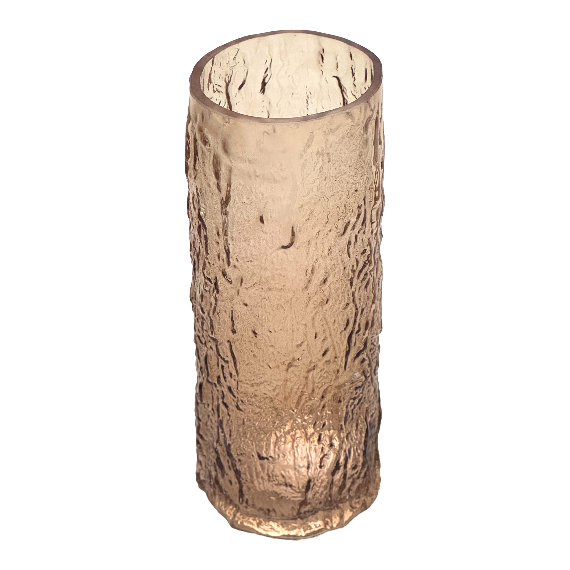 Ваза "Ice" (стекло), D10xH24,5 см Коричневый