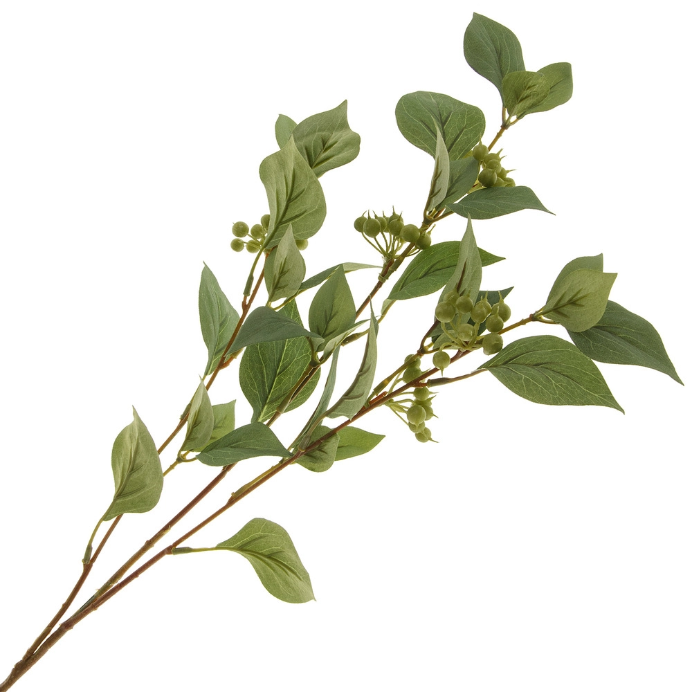Ветка искусственная "Ягодник", H78 см Зеленый