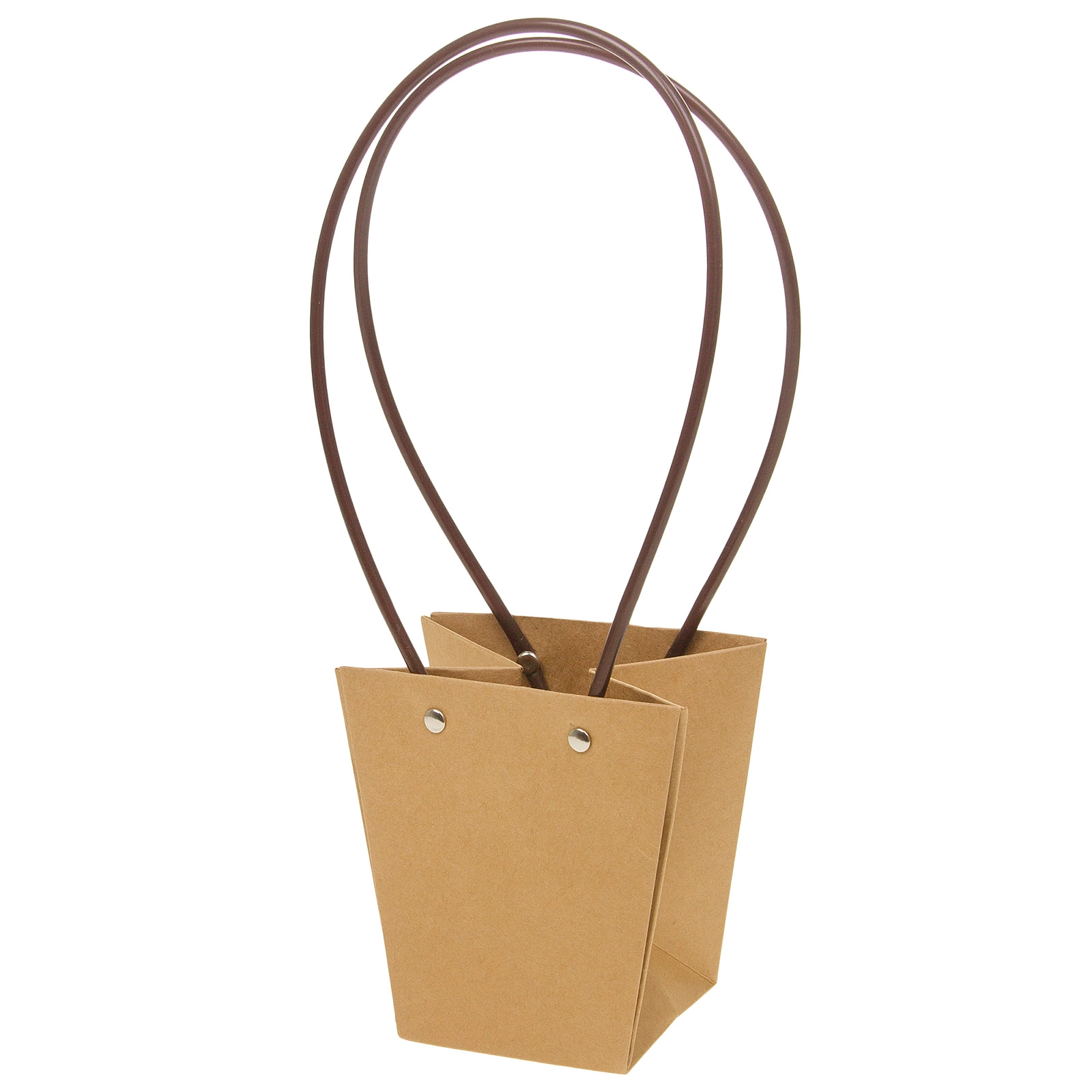 Сумка подарочная (картон), 12x8xH12,5 см, набор (10 шт), с ламинацией Натуральный