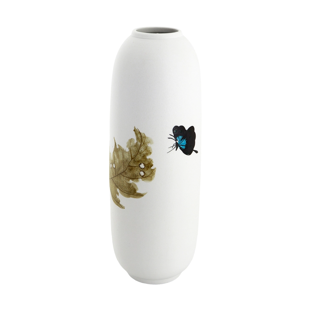 Ваза "Ease" (керамика), D15xH35 см Белый