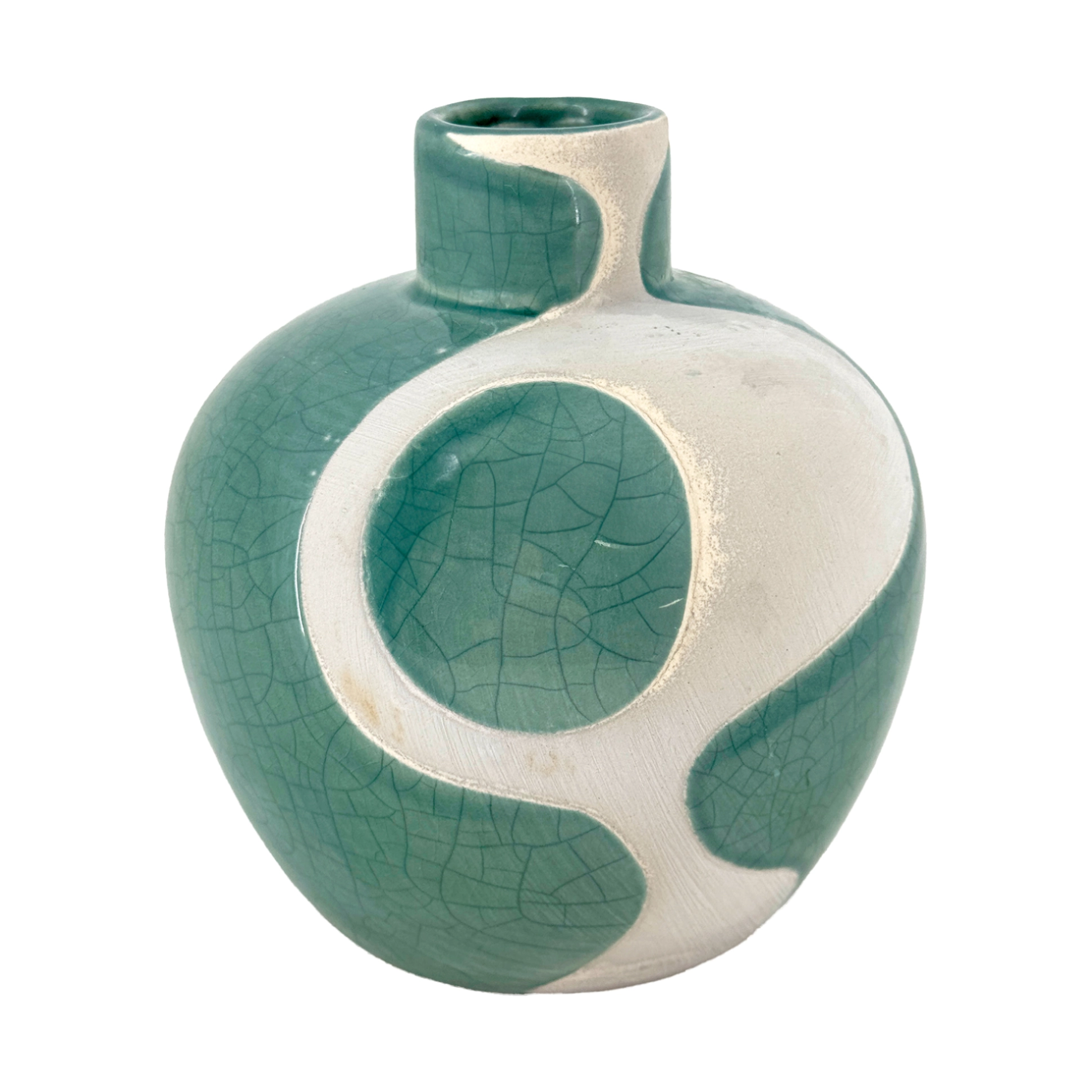 Ваза "Umbeca" (керамика), D14xH15,5 см Зеленый