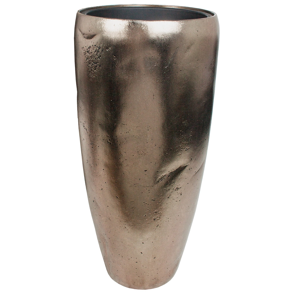 Кашпо Nobilis Marco "Pa-silverbrown Vase", (полистоун), D40хH85 см, с тех.горшком Бронзовый