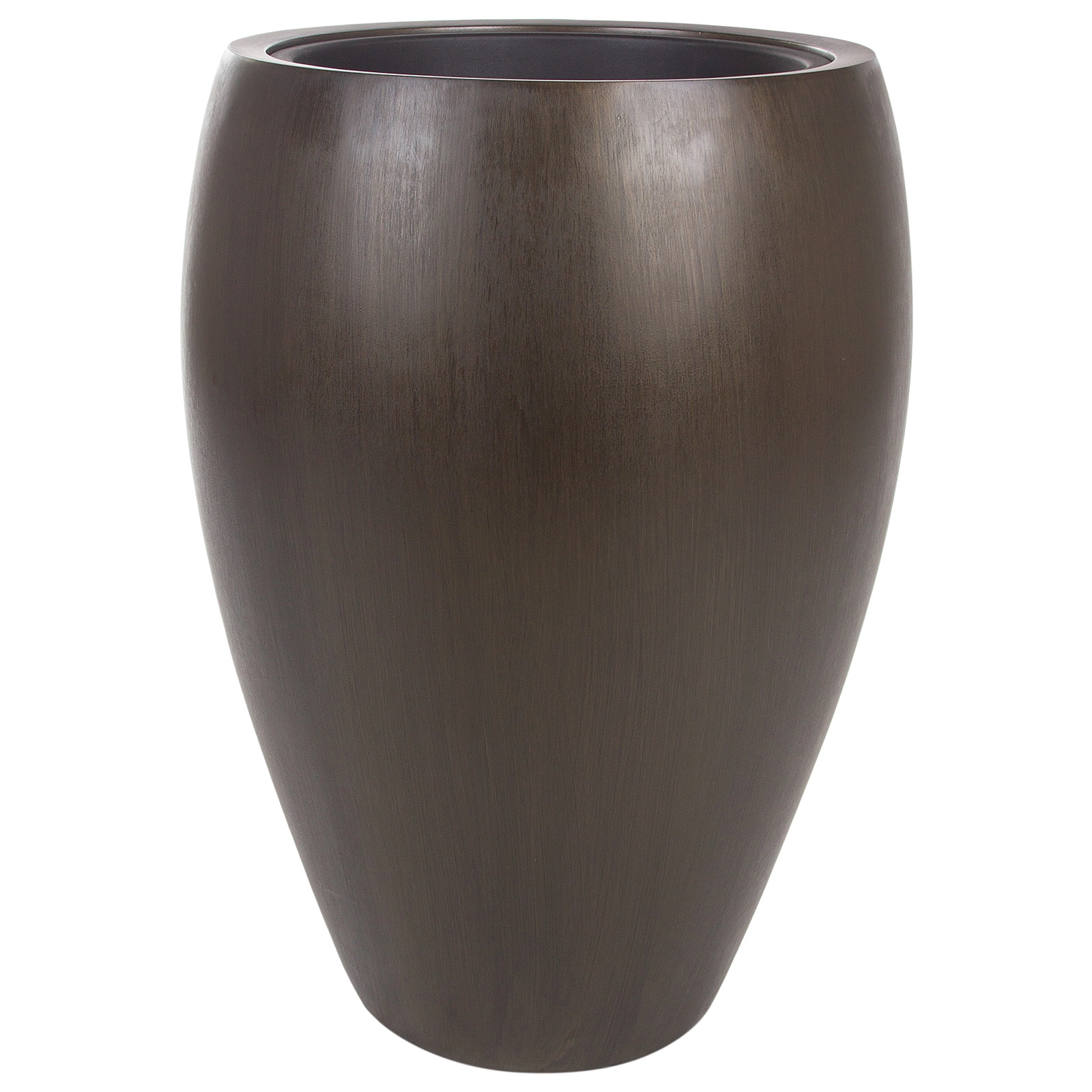 Кашпо Nobilis Marco "Pab-coal Round" (полистоун), D48хH67 см, с тех.горшком Бронзовый