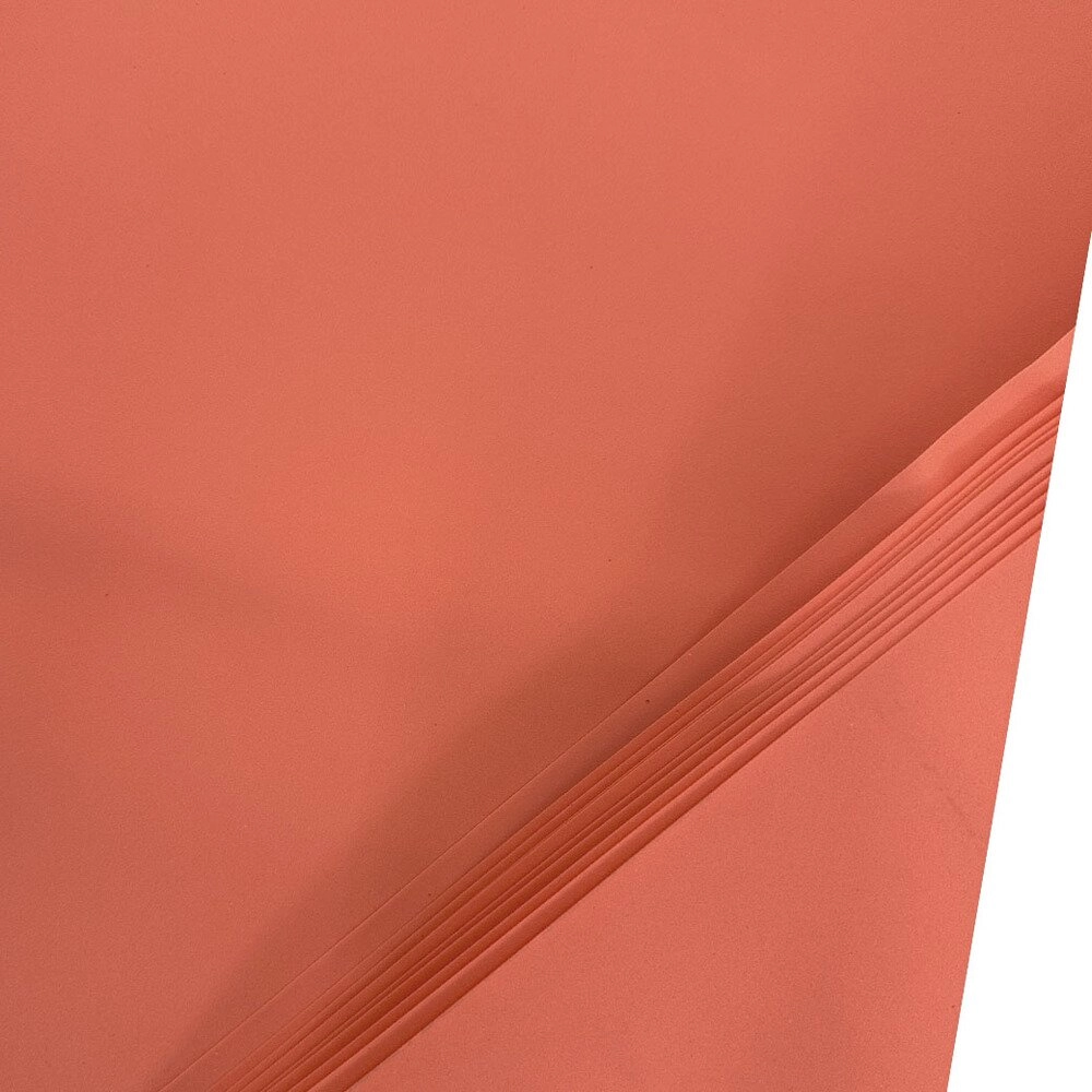 Фоамиран, 60x70 см, 1 мм, набор (10 шт) Коралловый