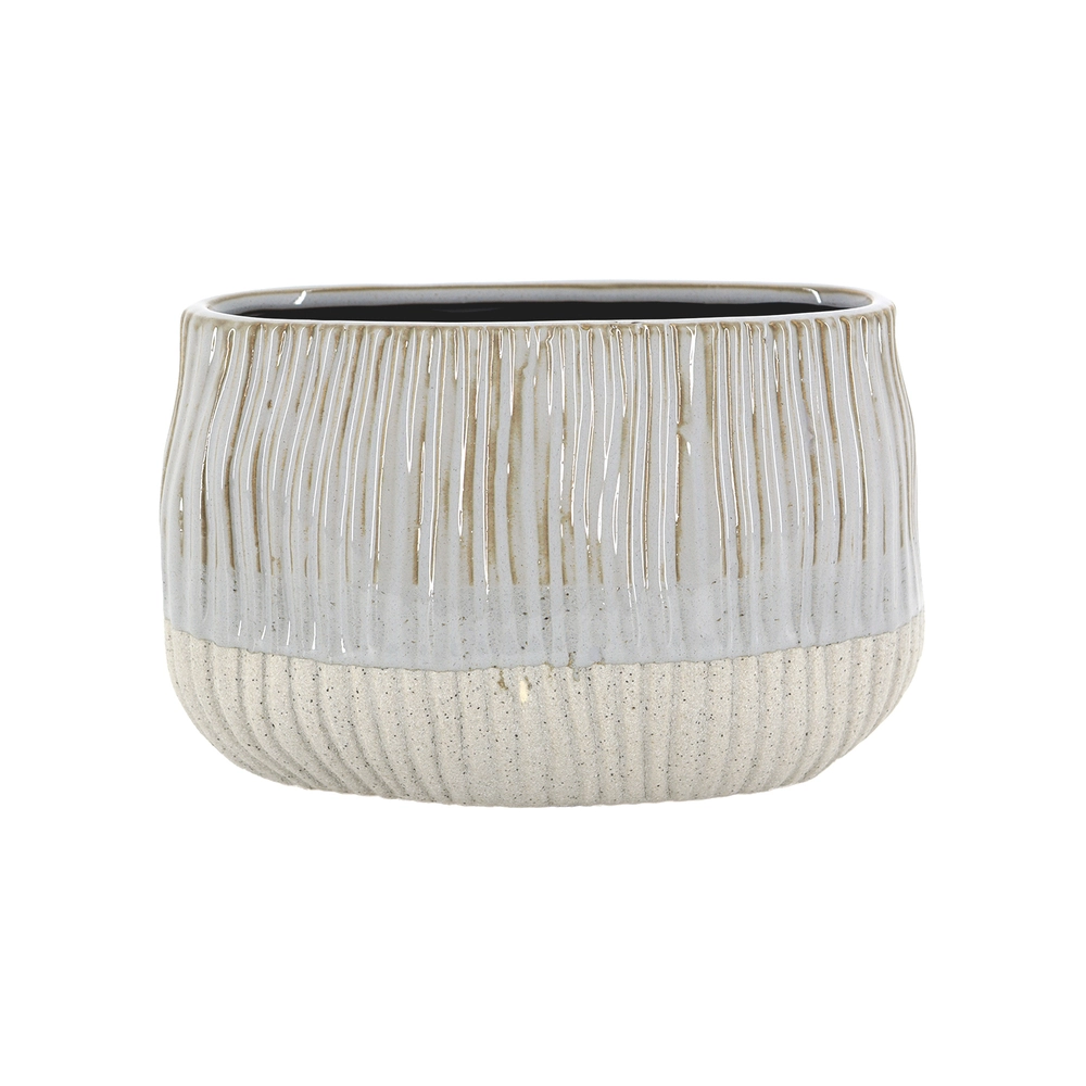Кашпо "River DG" (керамика), D25,5хН16 см Серый