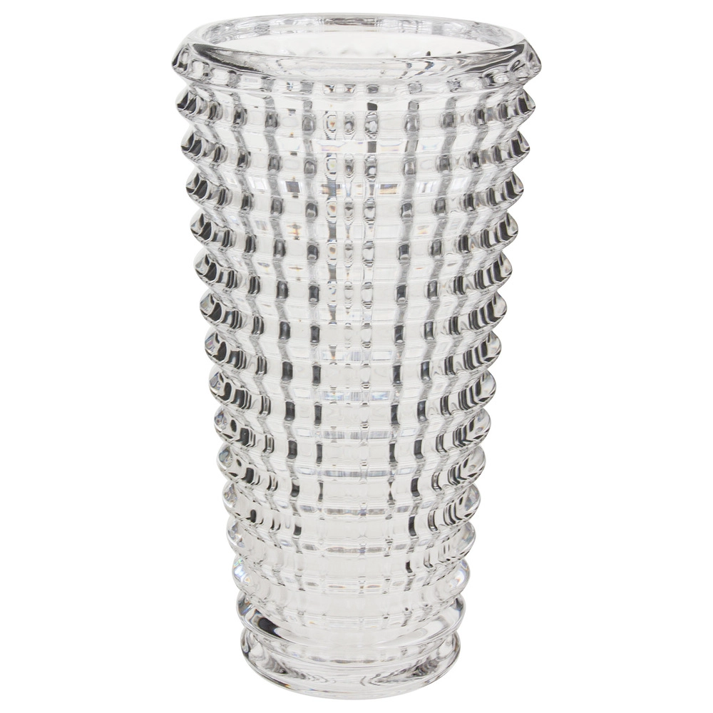 Ваза "Diamond" (стекло), H23 см Прозрачный