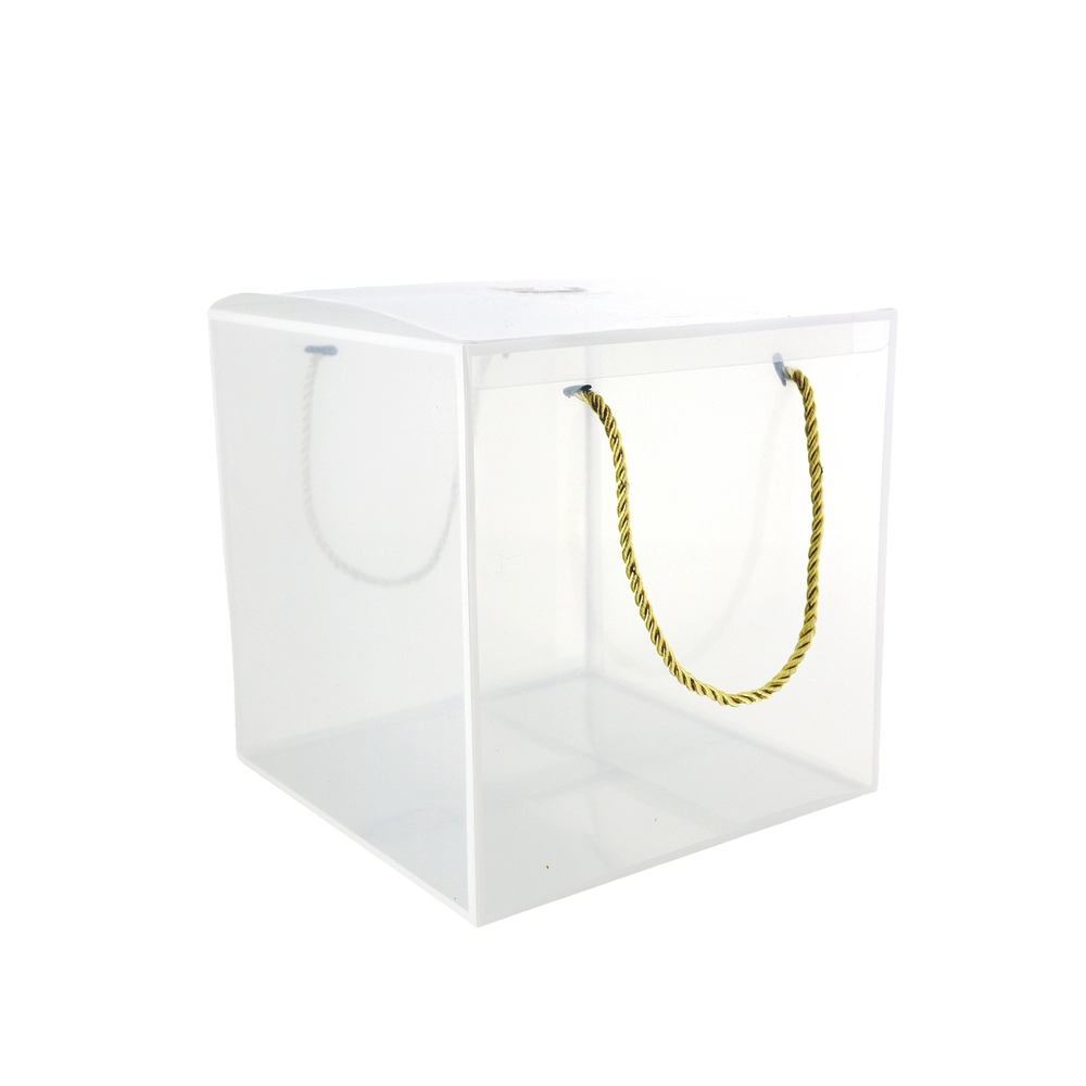 Пакет для цветов (пластик), 21х11хH21, набор (10 шт) Белый-прозрачный