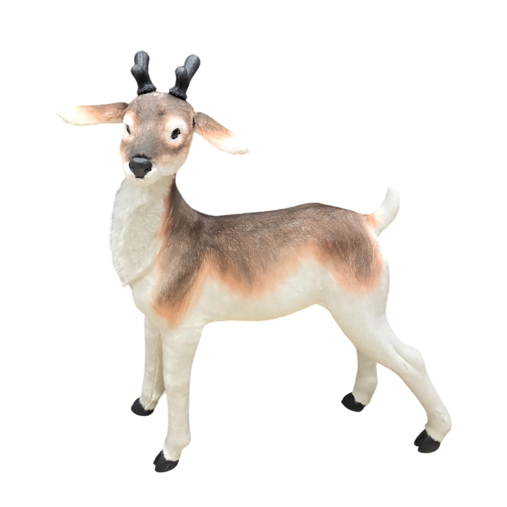 Фигура "Олененок" (иск. мех), 65x28x68 см Натуральный