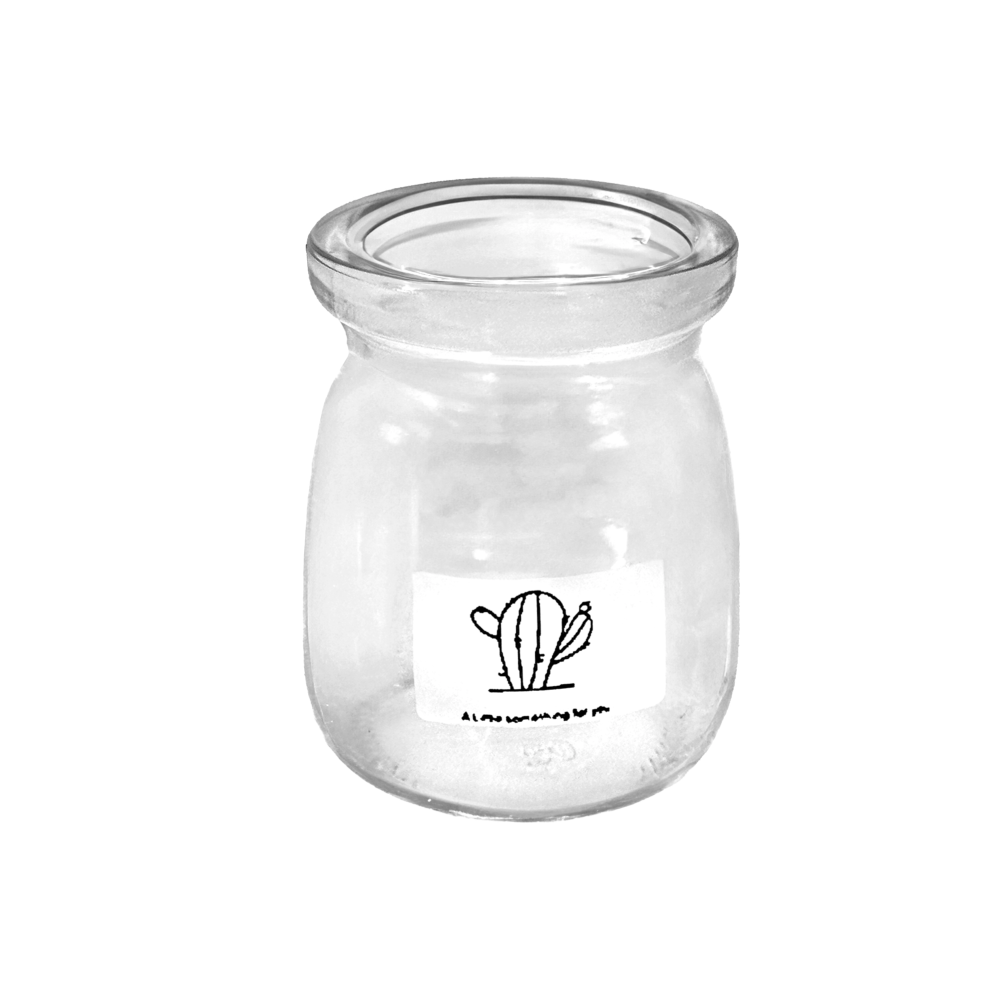 Ваза "Bud" (стекло), D8хH9 см Белый