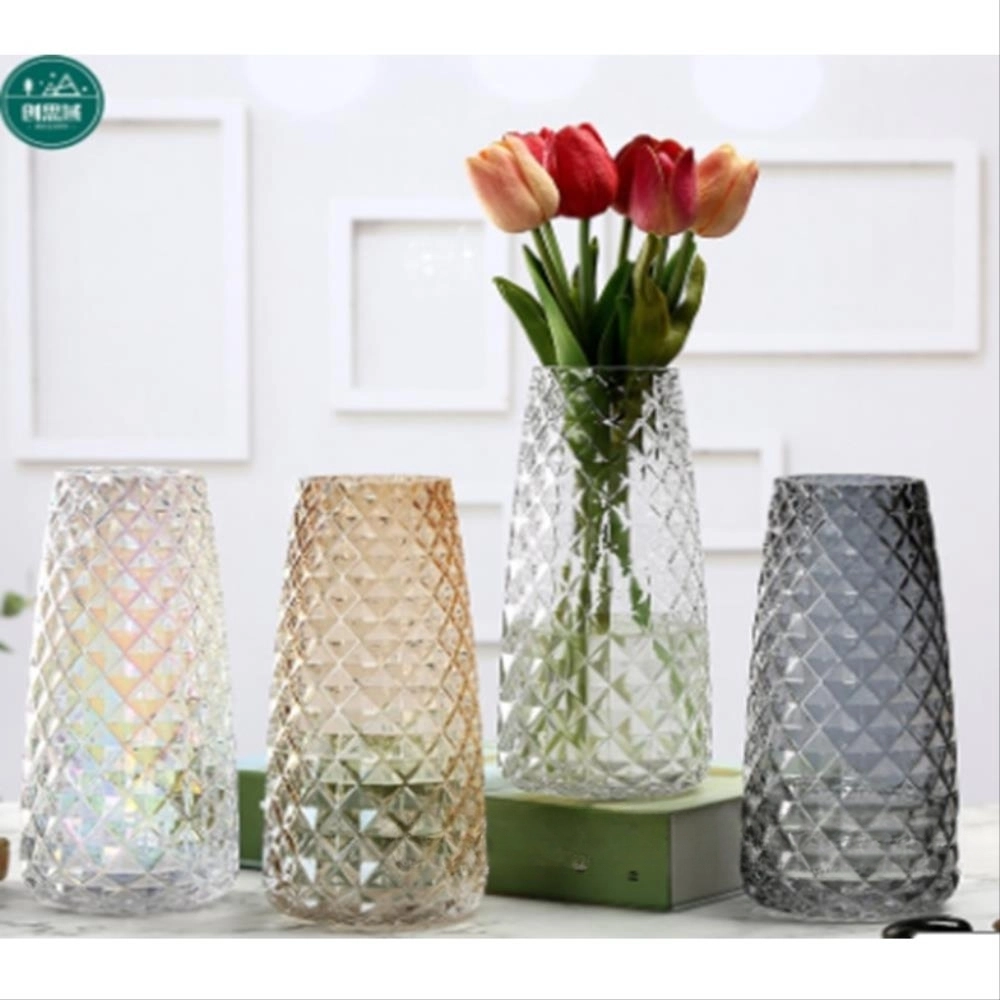 Ваза "Pineapple" (стекло), D6xH22 см Прозрачный