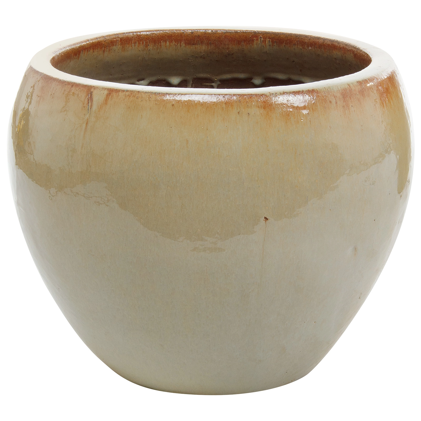 Кашпо Nobilis Marco "Сream Round" (керамика), D43хH33 см Кремовый