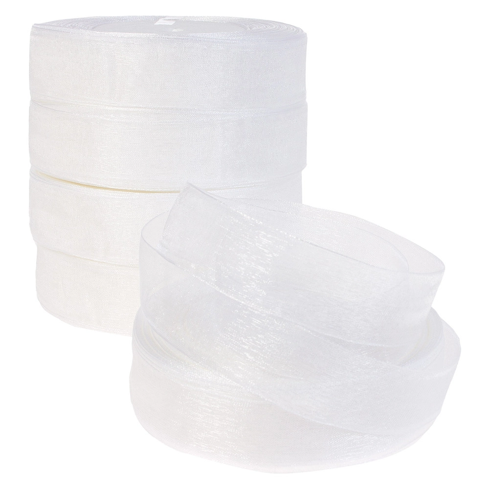 Лента органза, 25 ммx50 ярд Белый