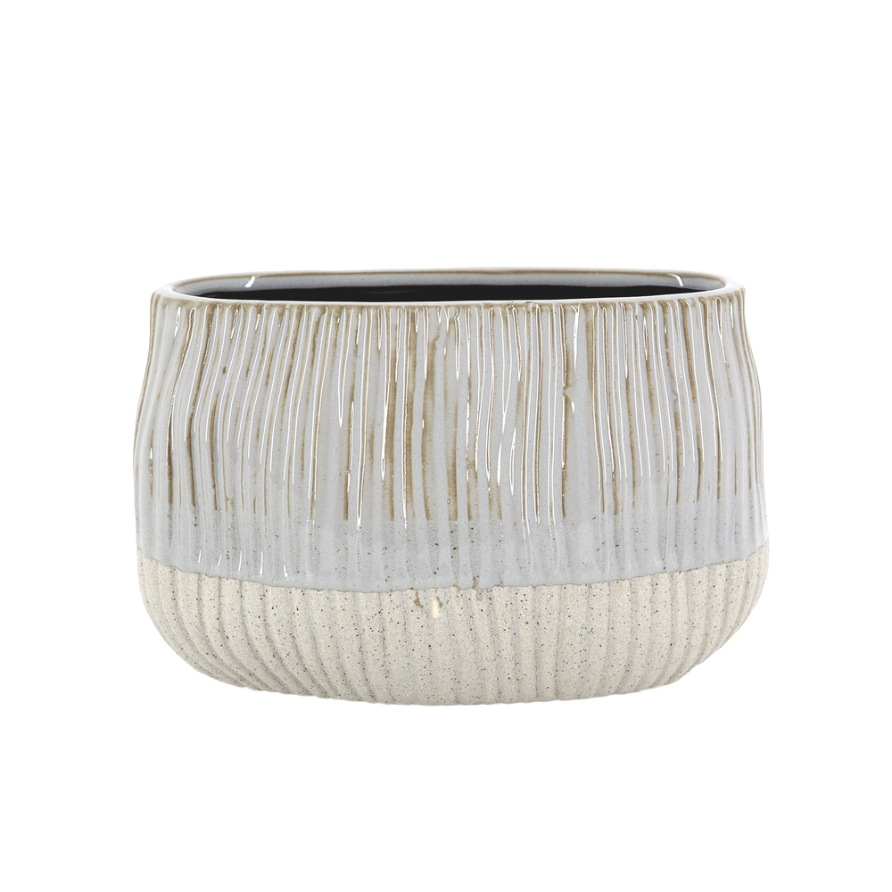 Кашпо "River DG" (керамика), D19,5хН12,5 см Серый