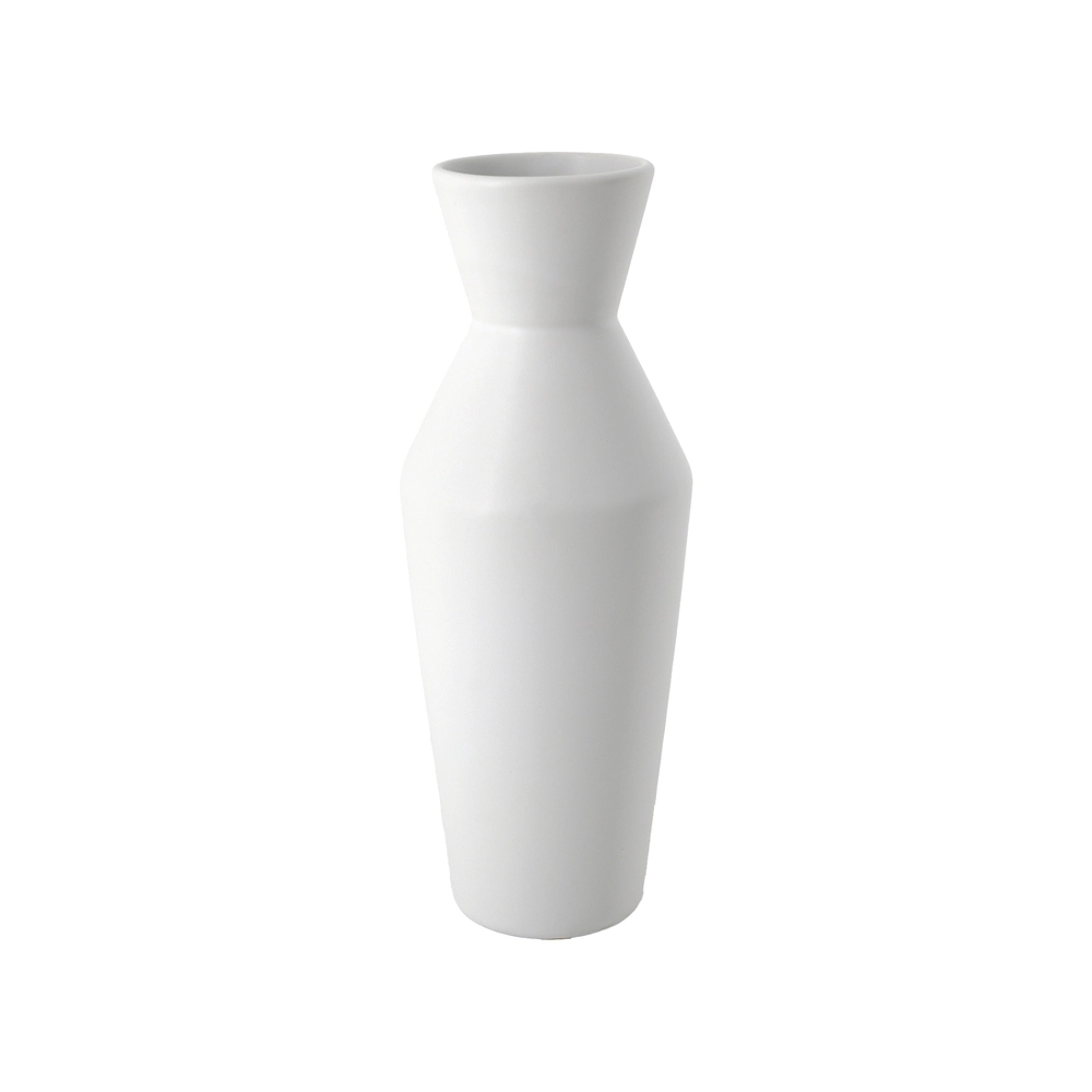 Ваза "Classic" (керамика), D10xH25,5 см Белый