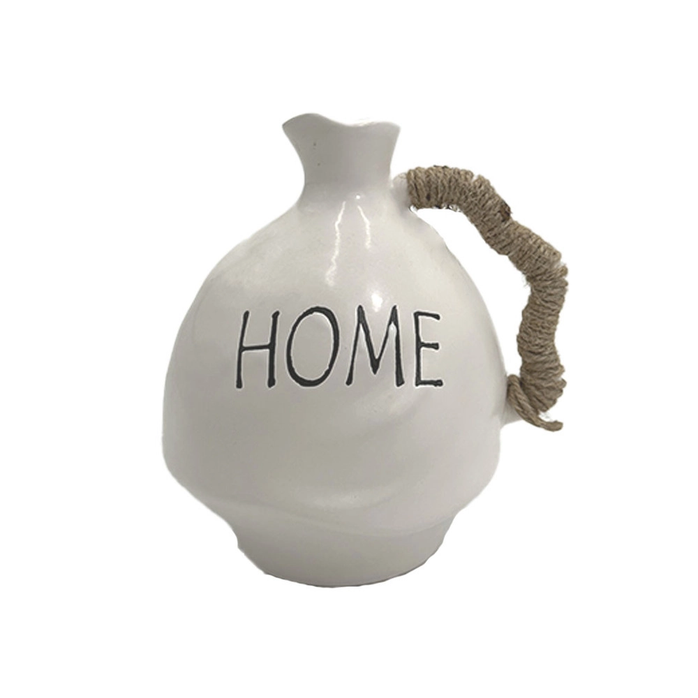 Ваза "Кувшин" (керамика), D12,5xH16 см Белый