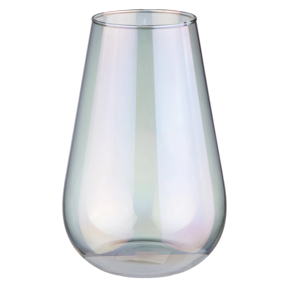 Ваза "Raindrop" (стекло), D12xH20 см Серый