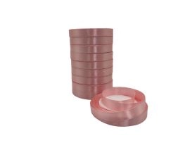 Лента атлас, 12 ммx25 ярд, набор (10 шт) Дымчатый-розовый