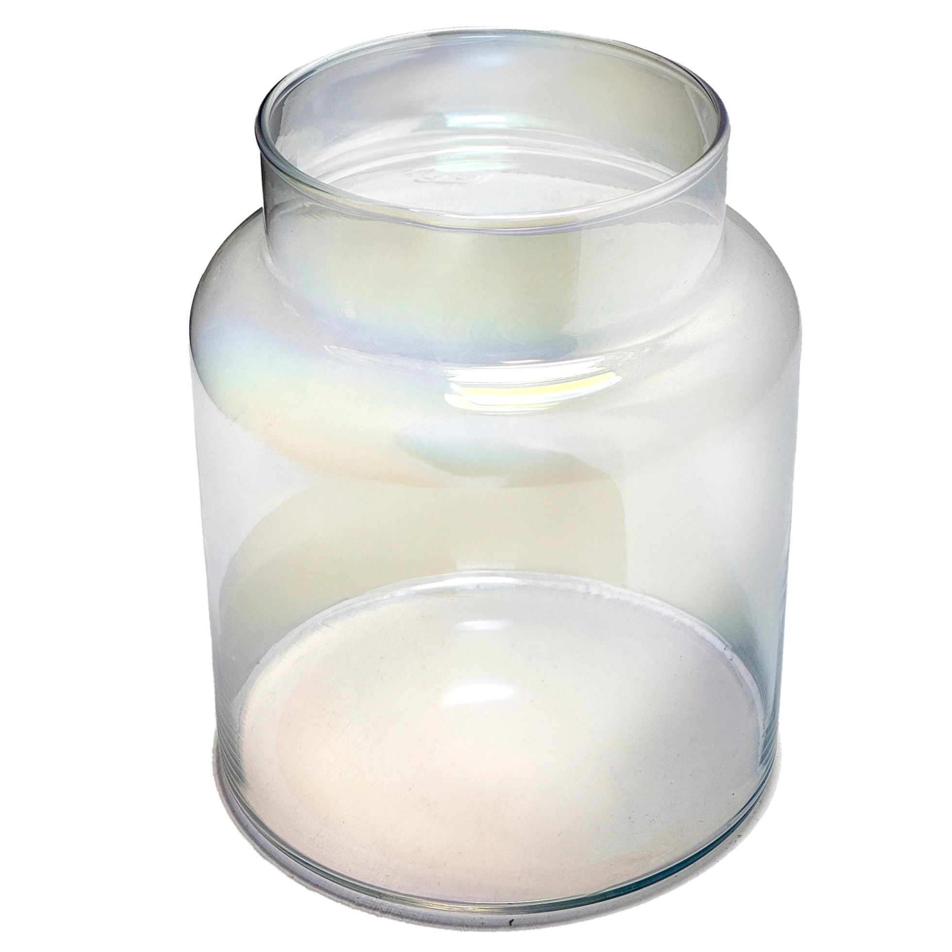 Ваза "Jar" (стекло), D15xH18,5 см Бензиновый