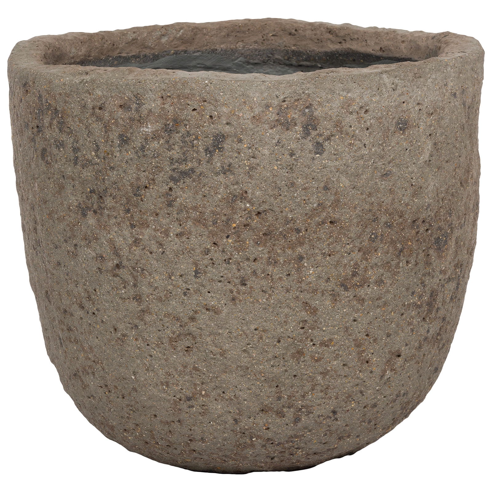 Кашпо Nobilis Marco "Stone Grey Round" (файкостоун), D34,5xH29 см Серый