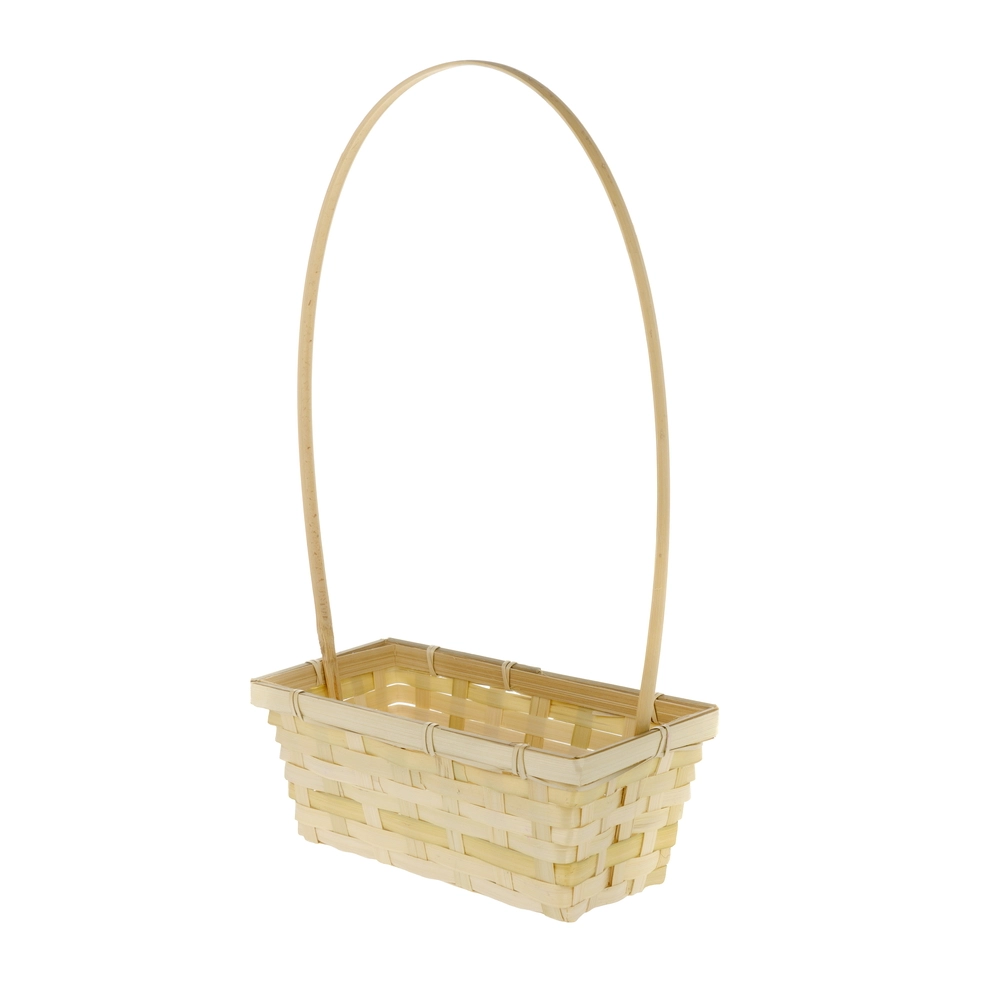Корзина плетеная (бамбук), 22x11,5xH9 см Натуральный