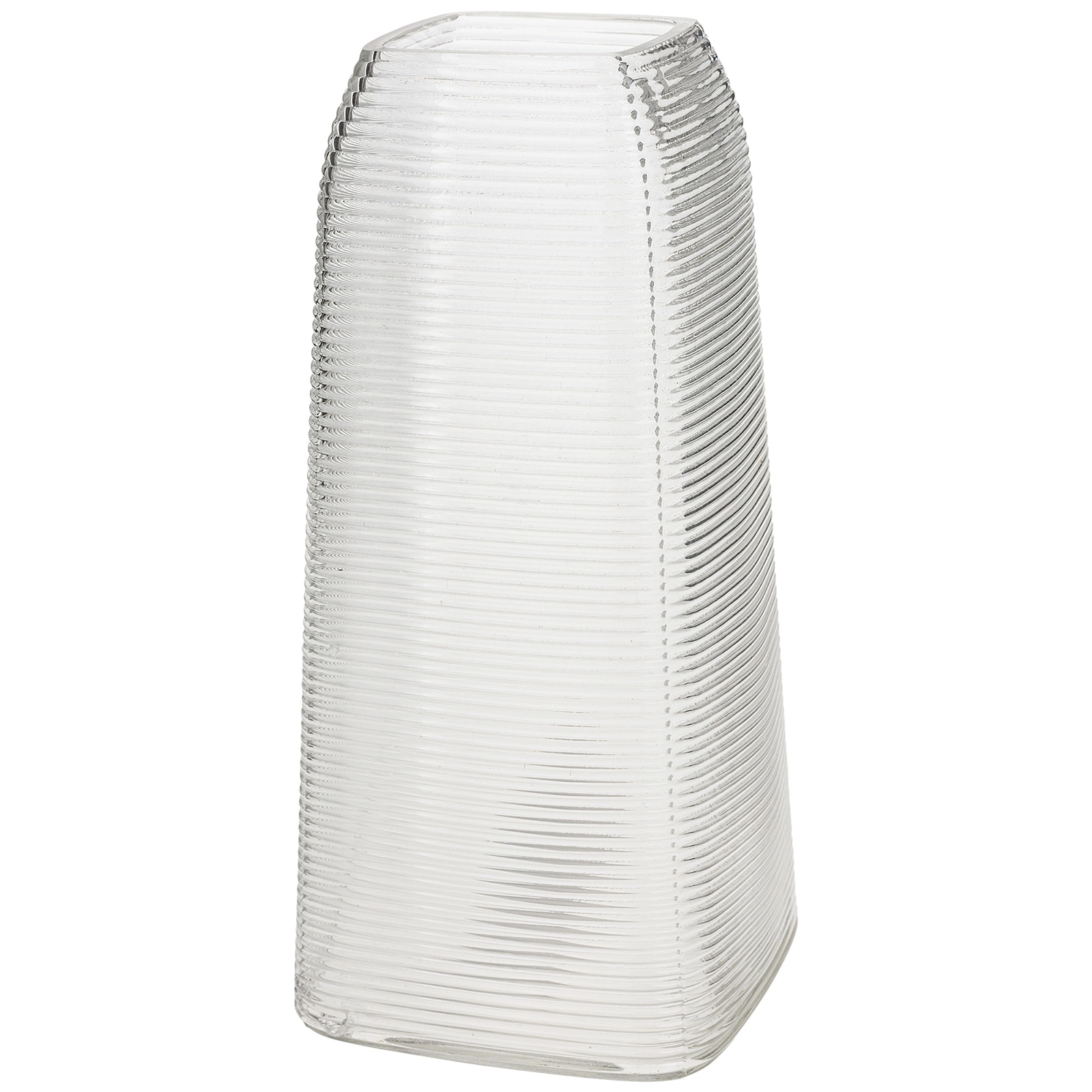 Ваза "Арфа" (стекло), 12x12xH25 см Прозрачный