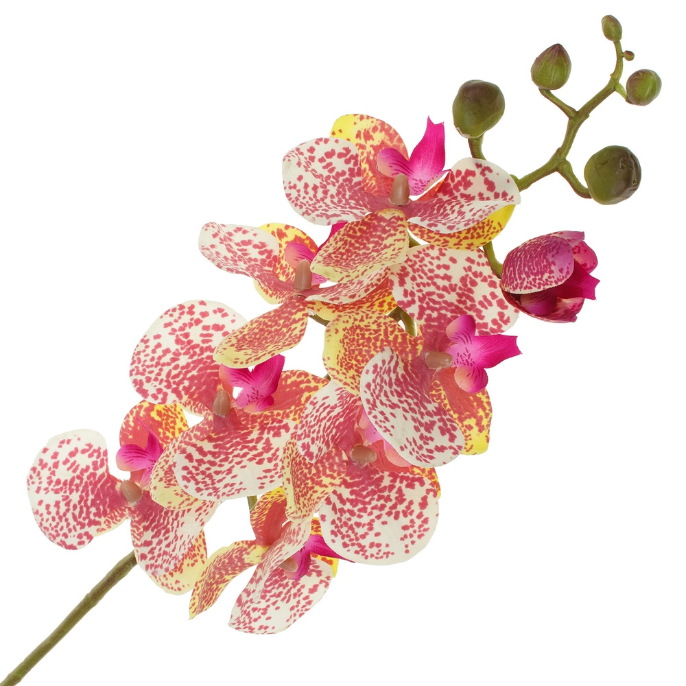 Цветок искусственный "Фаленопсис", H78 см, с силиконовым покрытием Розовый