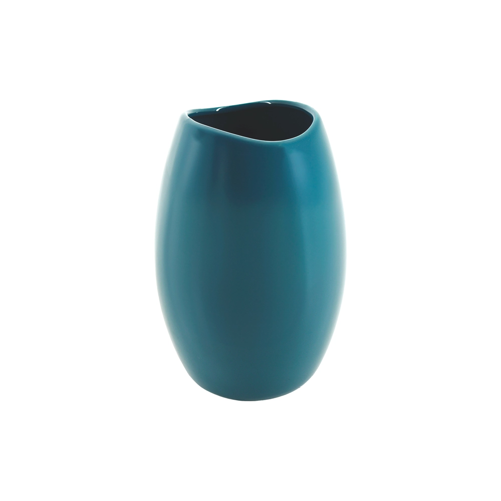 Ваза "Glaze" (керамика), D13xH19 см Морская волна