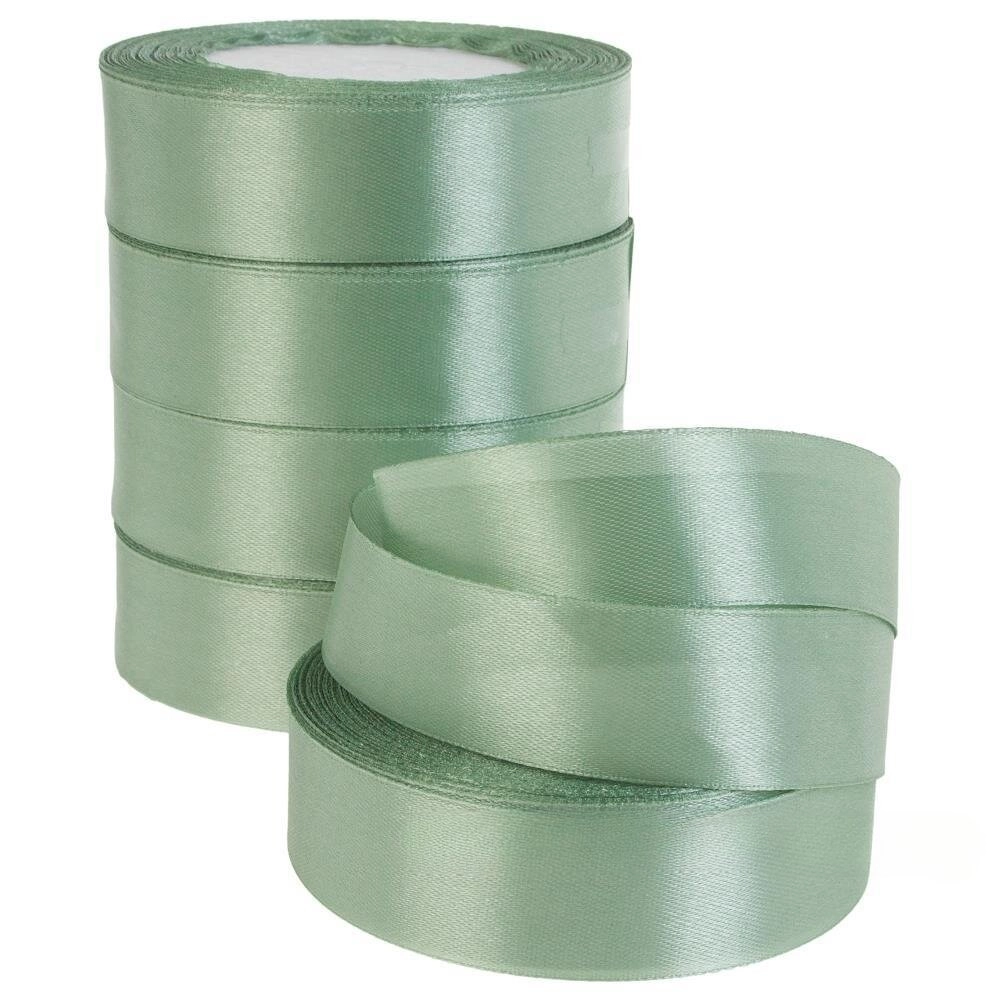 Лента атлас, 25 ммx25 ярд Зеленый-мятный