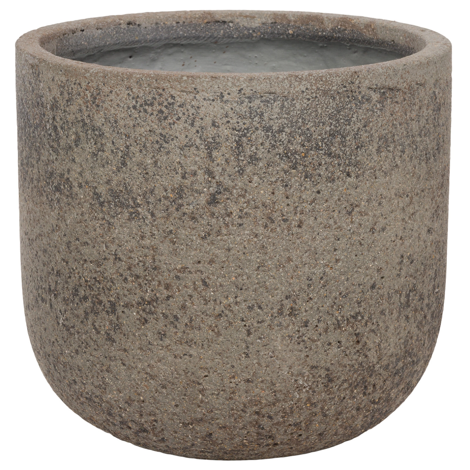 Кашпо Nobilis Marco "Plain Grey stone Round" (файкостоун), D33xH31 см Серый