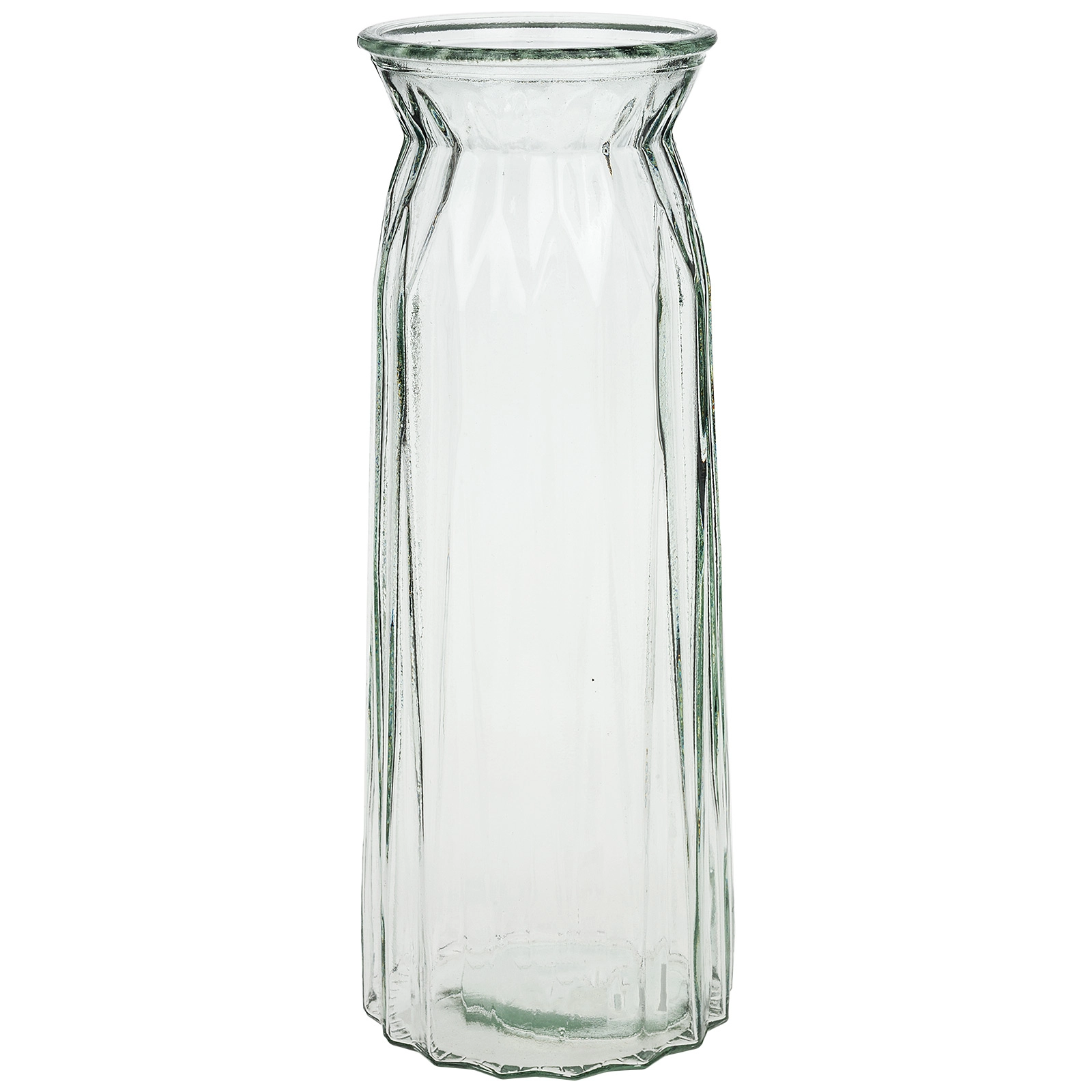 Ваза "Flower world" (стекло), D10xH30 см Прозрачный