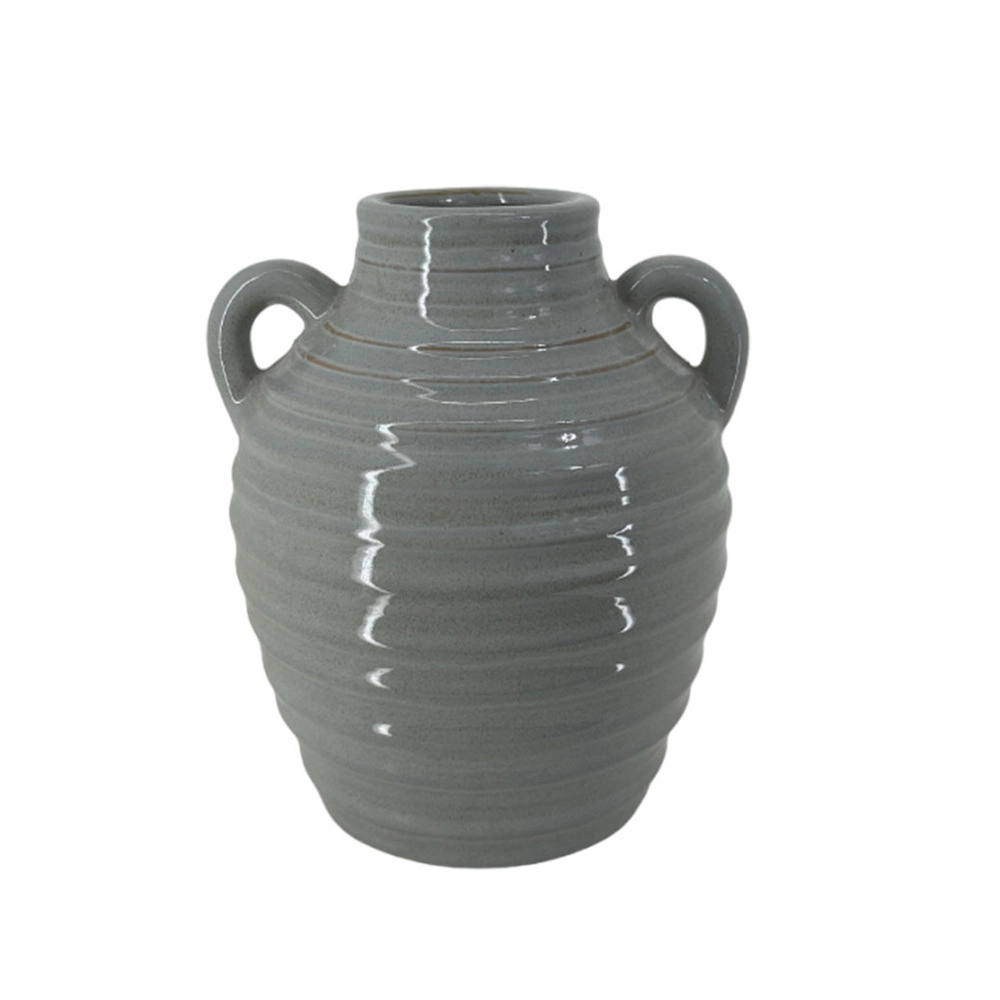 Ваза "Amfora" (керамика), D17,5xН20 см Серый