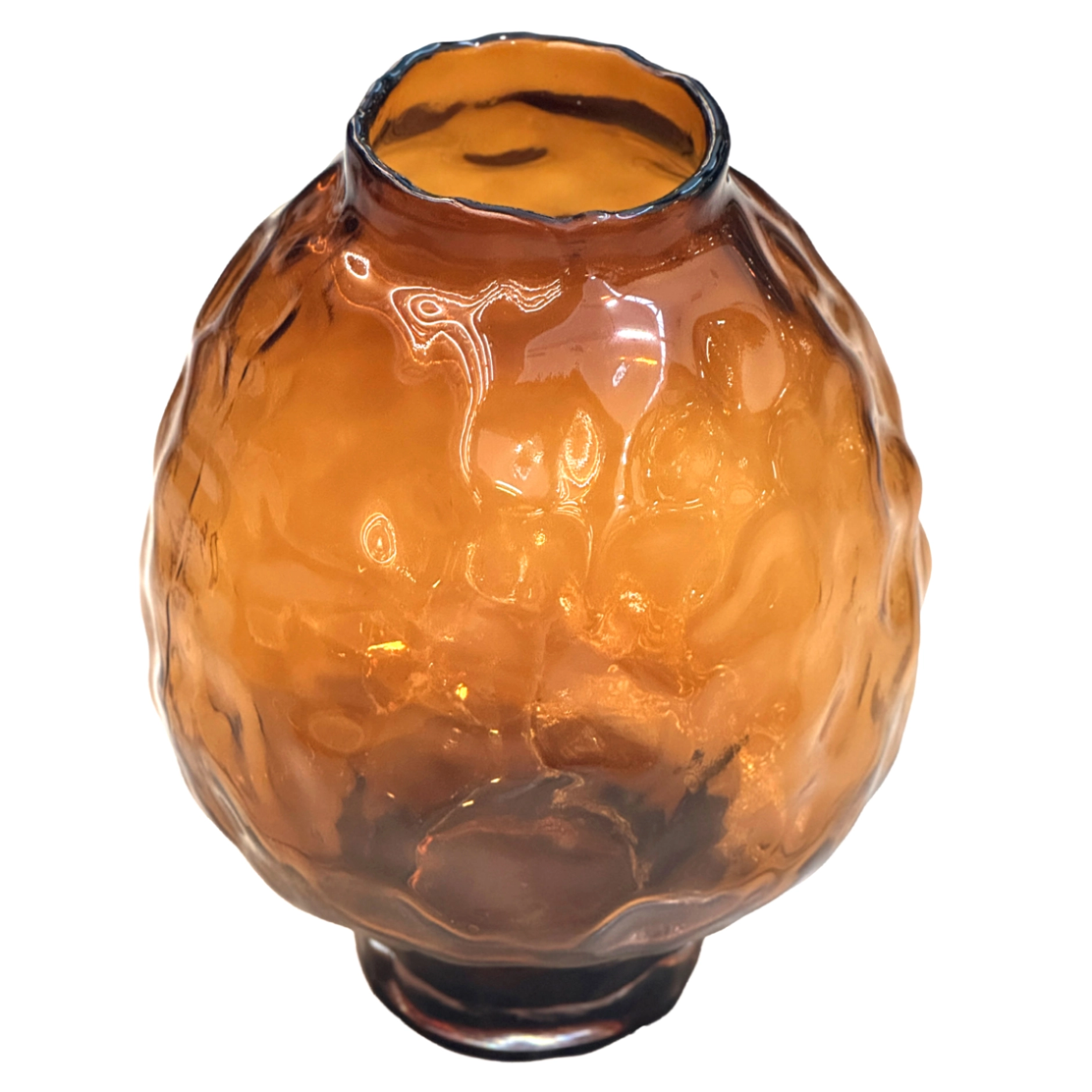 Ваза "Bolla" (стекло), D24xH30 см Коричневый