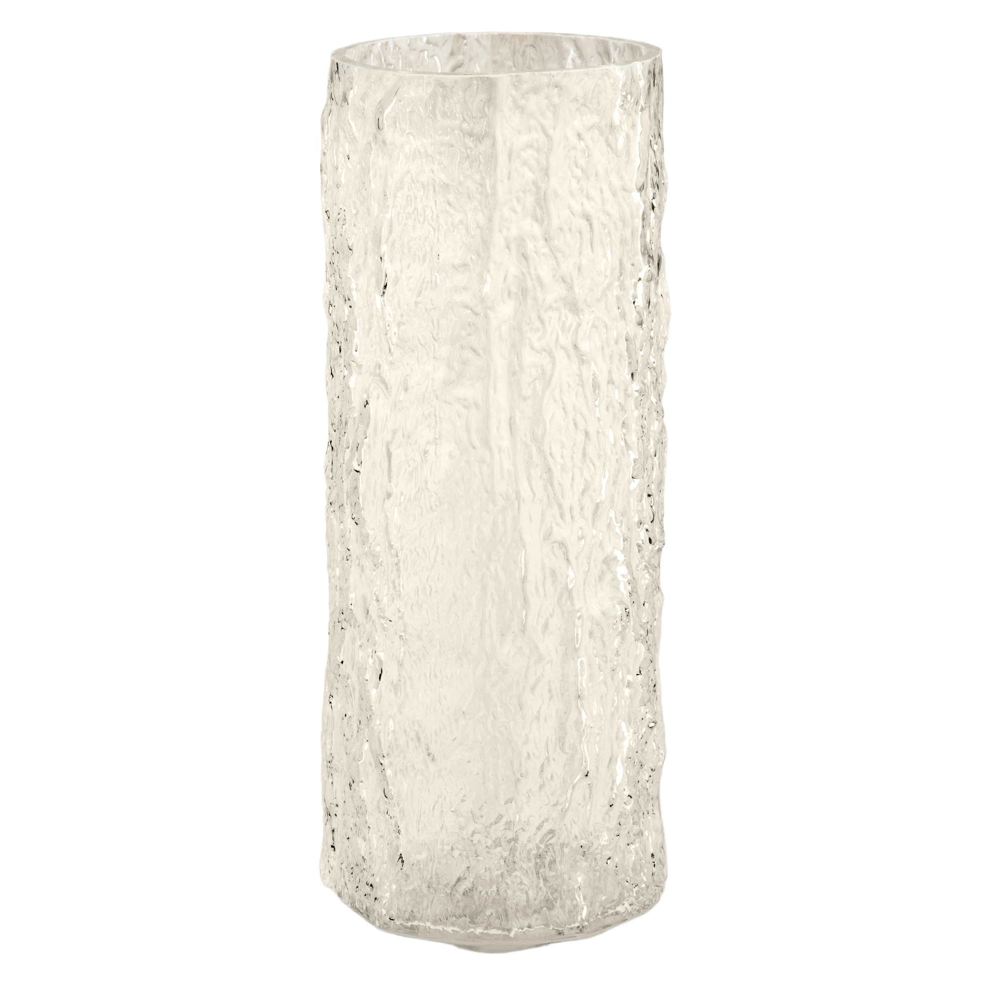 Ваза "Лед" (стекло), D11,5xH29 см Прозрачный