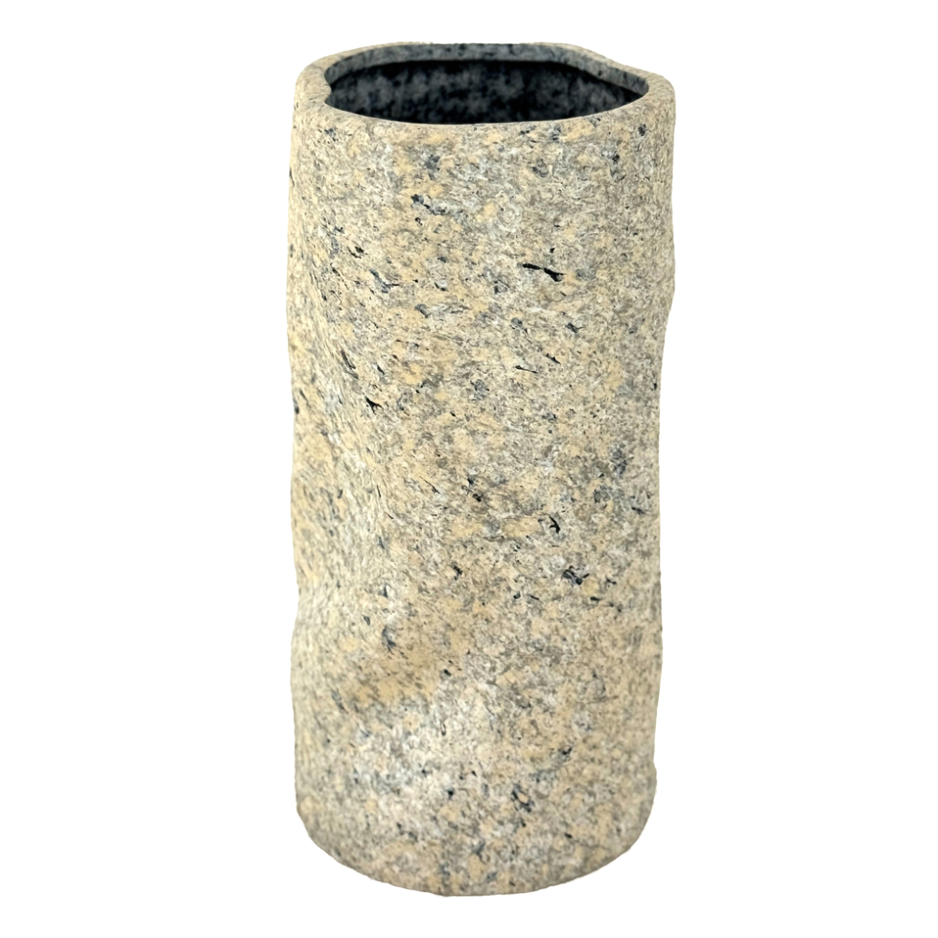 Ваза "Chaos" (керамика), D11xH21,5 см Белый