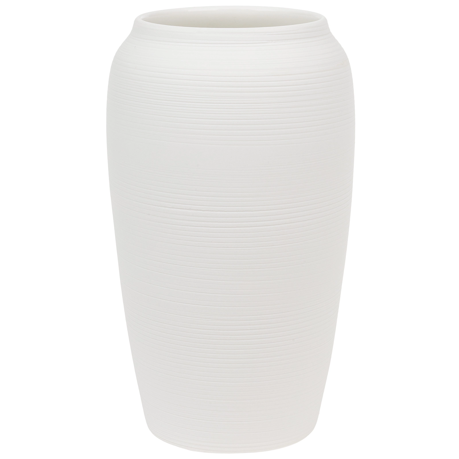 Ваза "Velvet" (керамика), D12,5xH21 см Белый