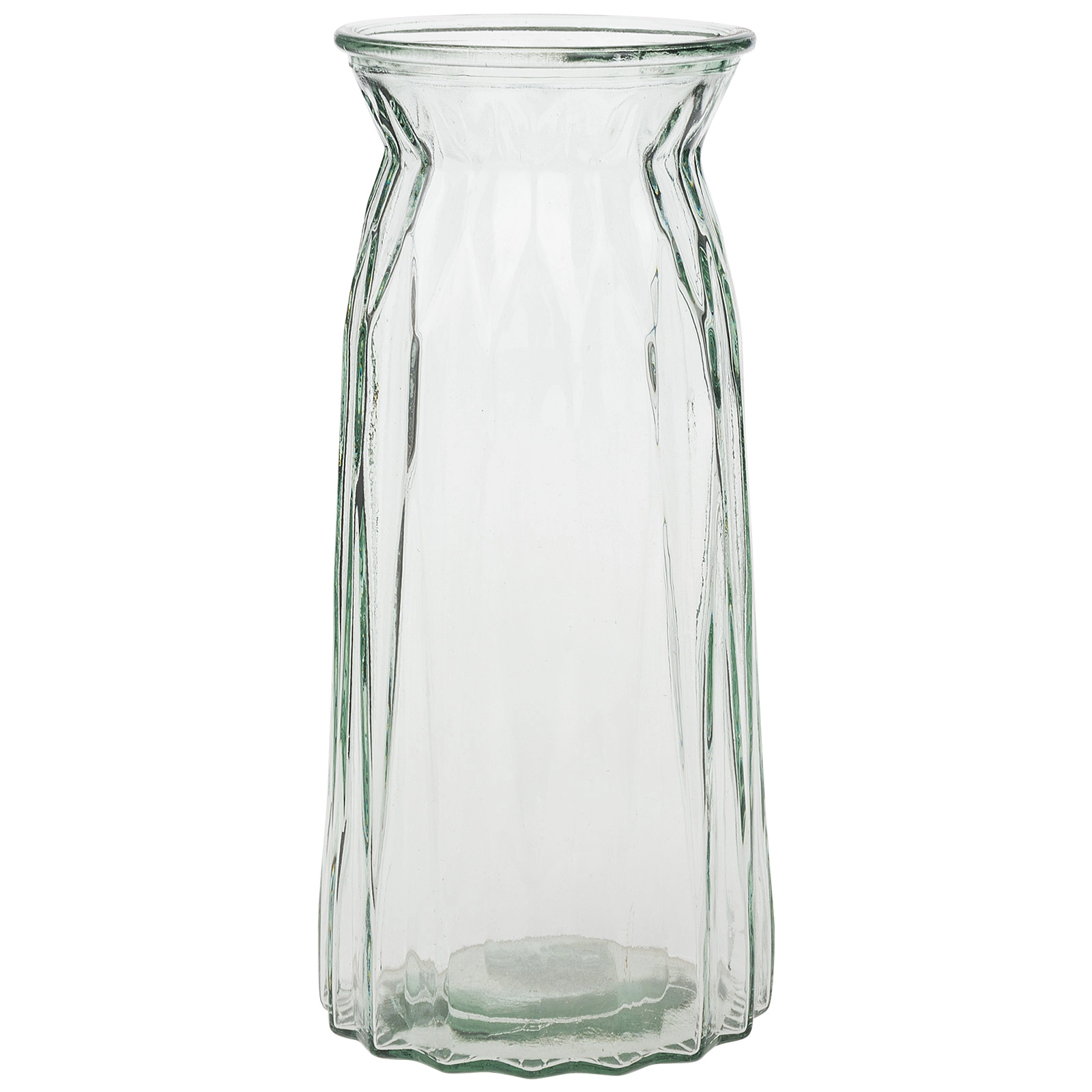 Ваза "Flower world" (стекло), D10xH25 см Прозрачный